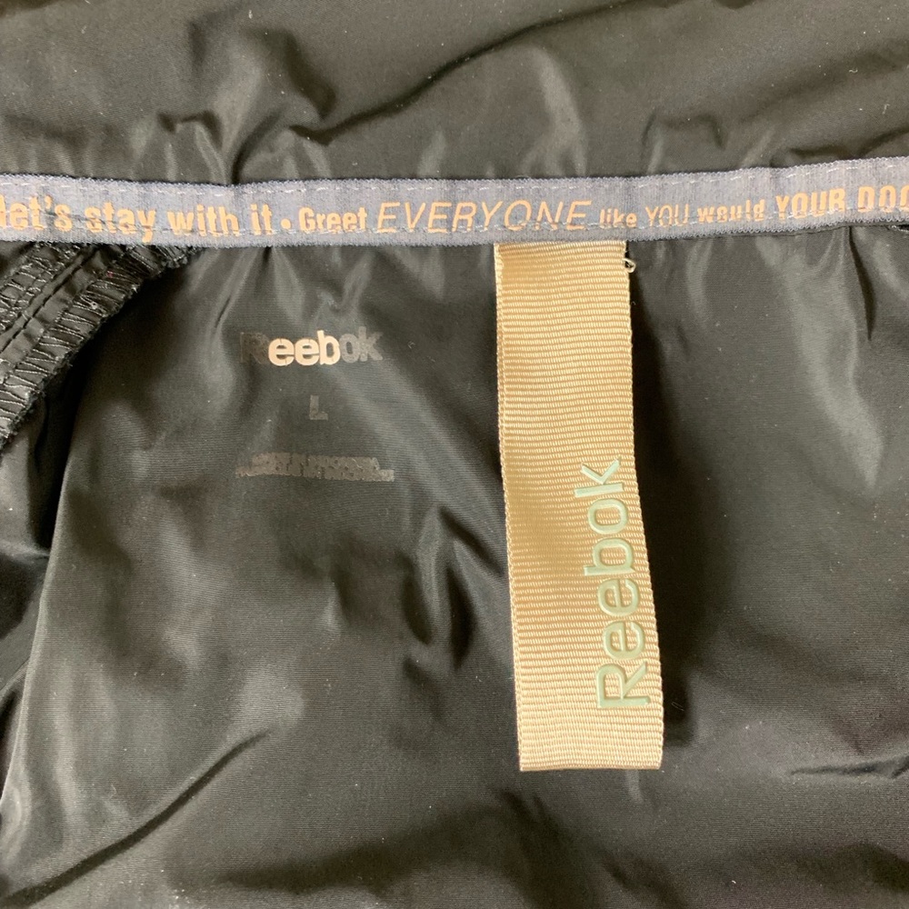 Reebok Black Full Zip Windbreaker Jacket - Picture 8 of 8
